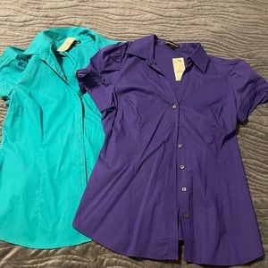 Two beautiful shirts great for office or your preferences!